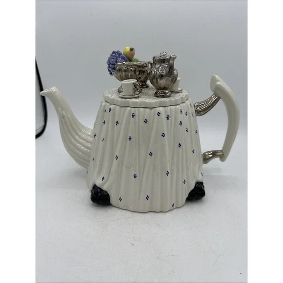 Paul Cardew Teapot Victorian Silver Service Porcelain Retired - Picture 5 of 16